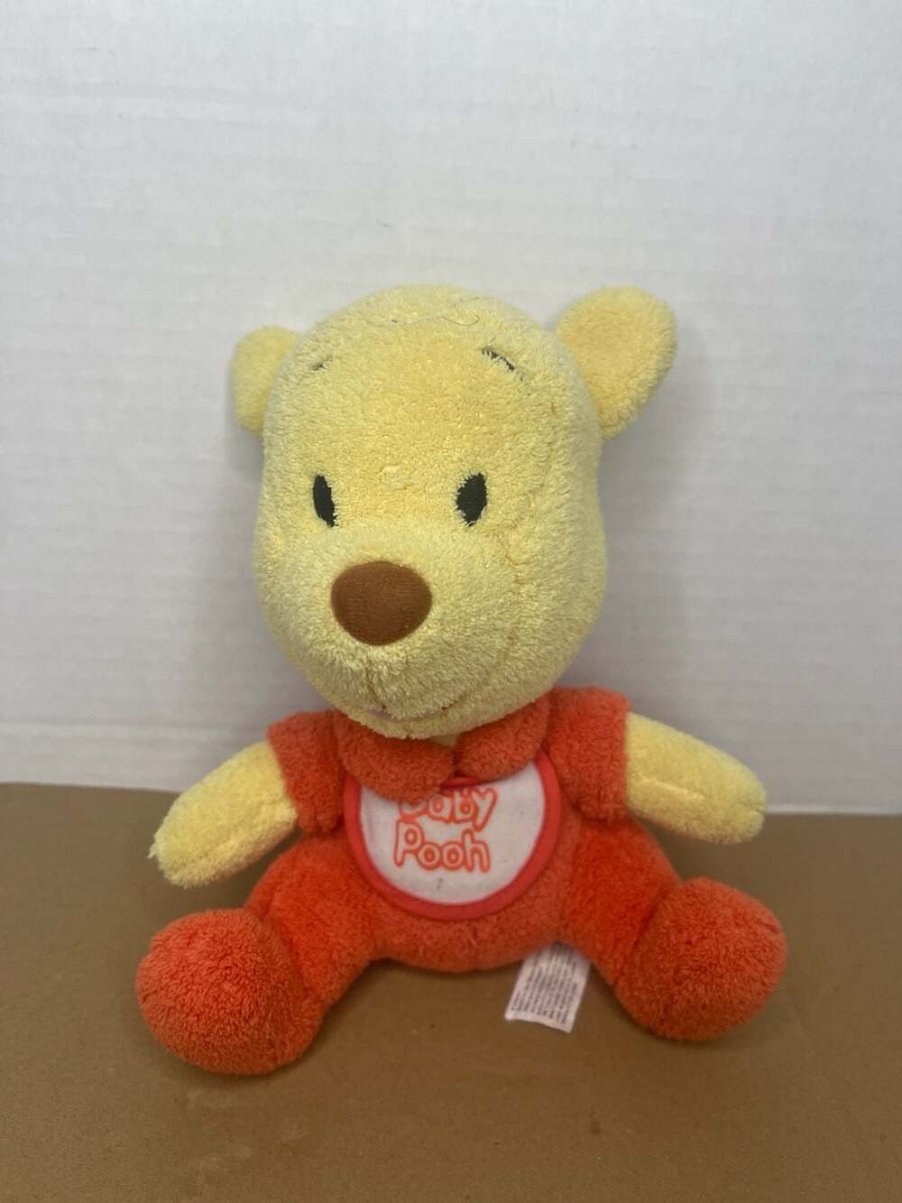Disney Walt Disney World Baby Winnie the Pooh Terry Cloth Plush Stuffed Animal